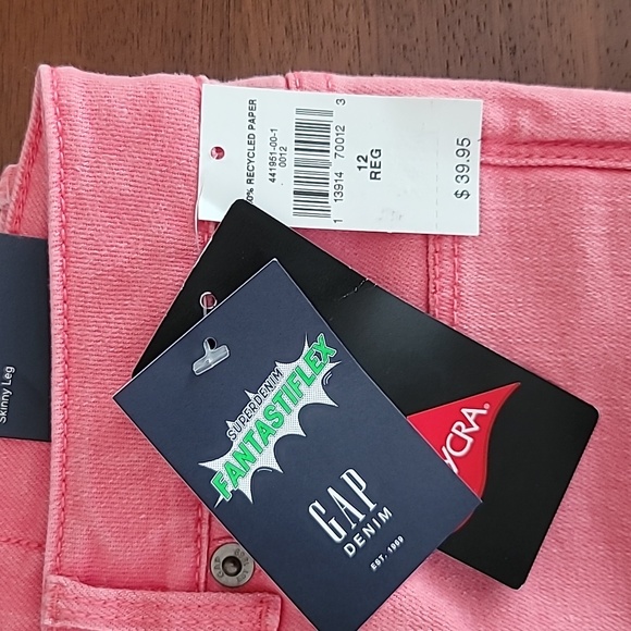 NWT Gap Denim High Stretch Super Skinny Jeans, 12 Girls Regular Super Skinny - Picture 2 of 6